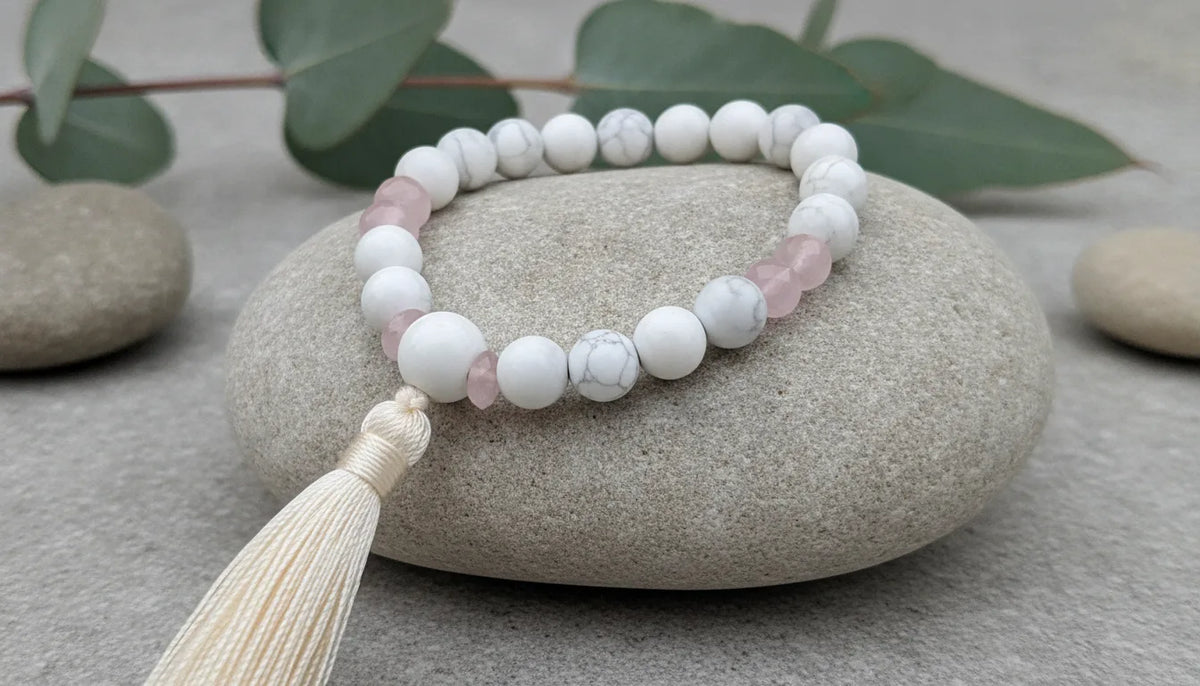 Mâlâ Maman Zen : Améthyste, Pierre de Lune, Aventurine