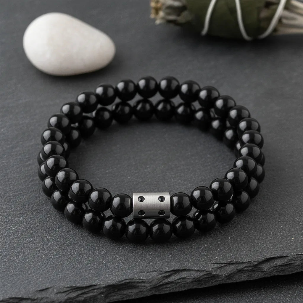 Bracelet Onyx : Sérénité et Contrôle