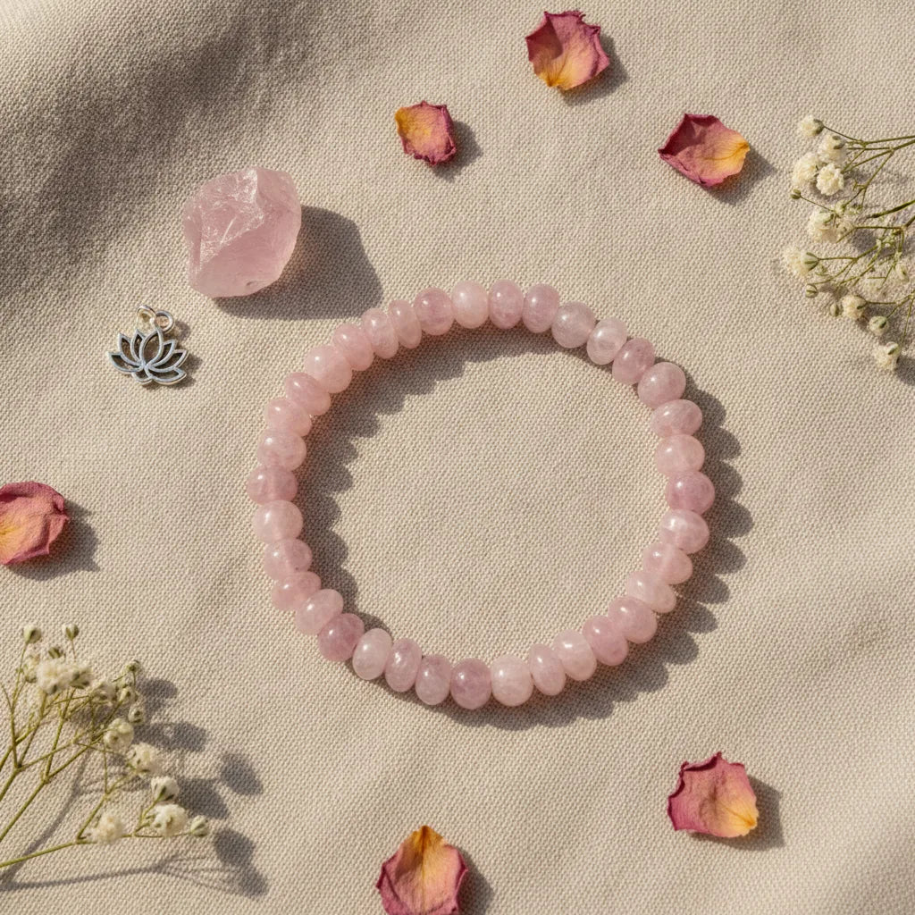 Bracelet Kunzite Rose : Douceur et Sérénité Cardiaque