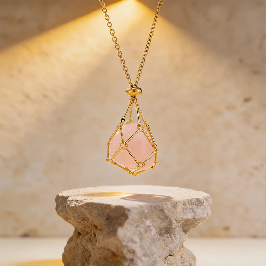 Collier Porte-Pierre "Déesse" - Élégance & Énergie Personnalisable