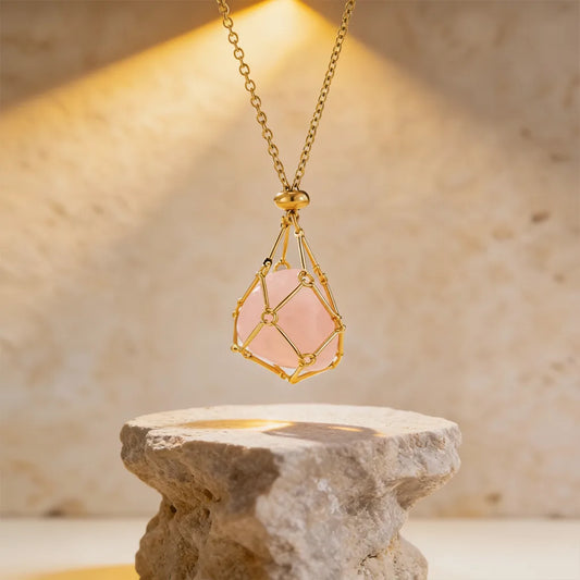 Collier Porte-Pierre "Déesse" - Élégance & Énergie Personnalisable