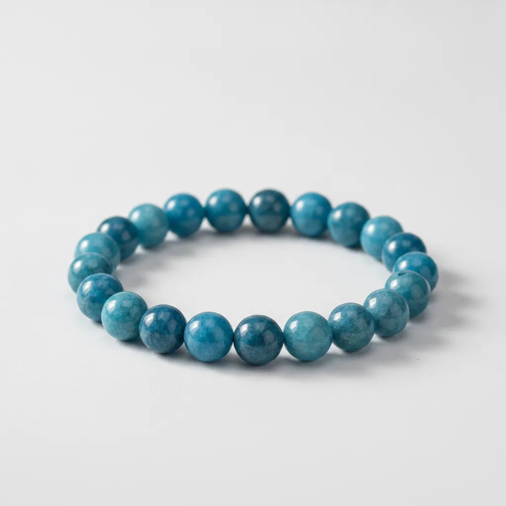 Bracelet Apatite 8mm - Sérénité & Clarté Mentale