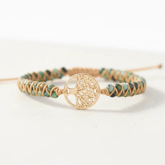 Bracelet Arbre de Vie Jaspe Africain