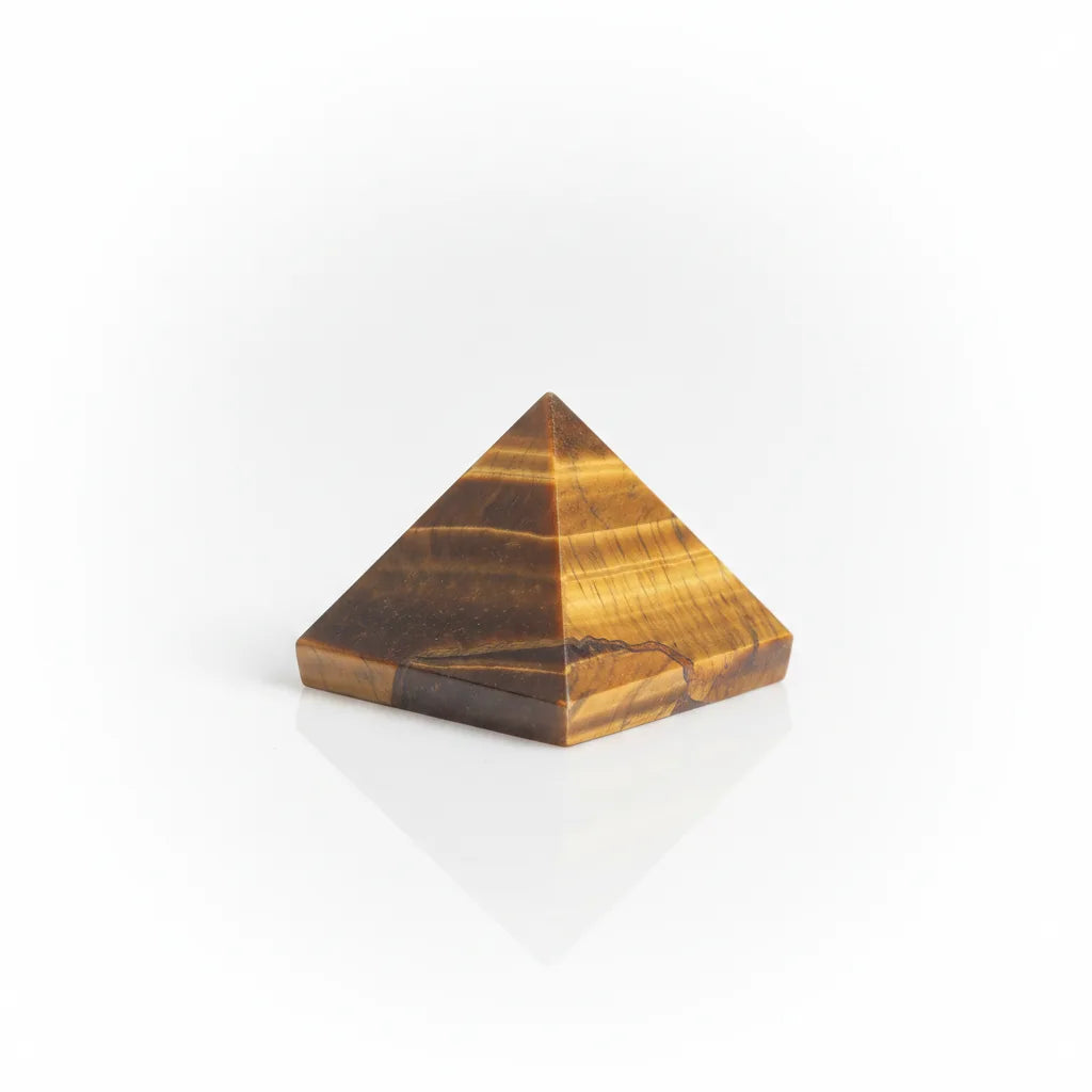 Mini Pyramide Oeil de Tigre : Bouclier Énergétique Portable