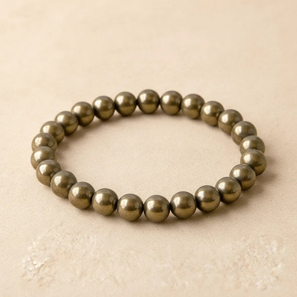 Bracelet Pyrite : Confiance & Abondance