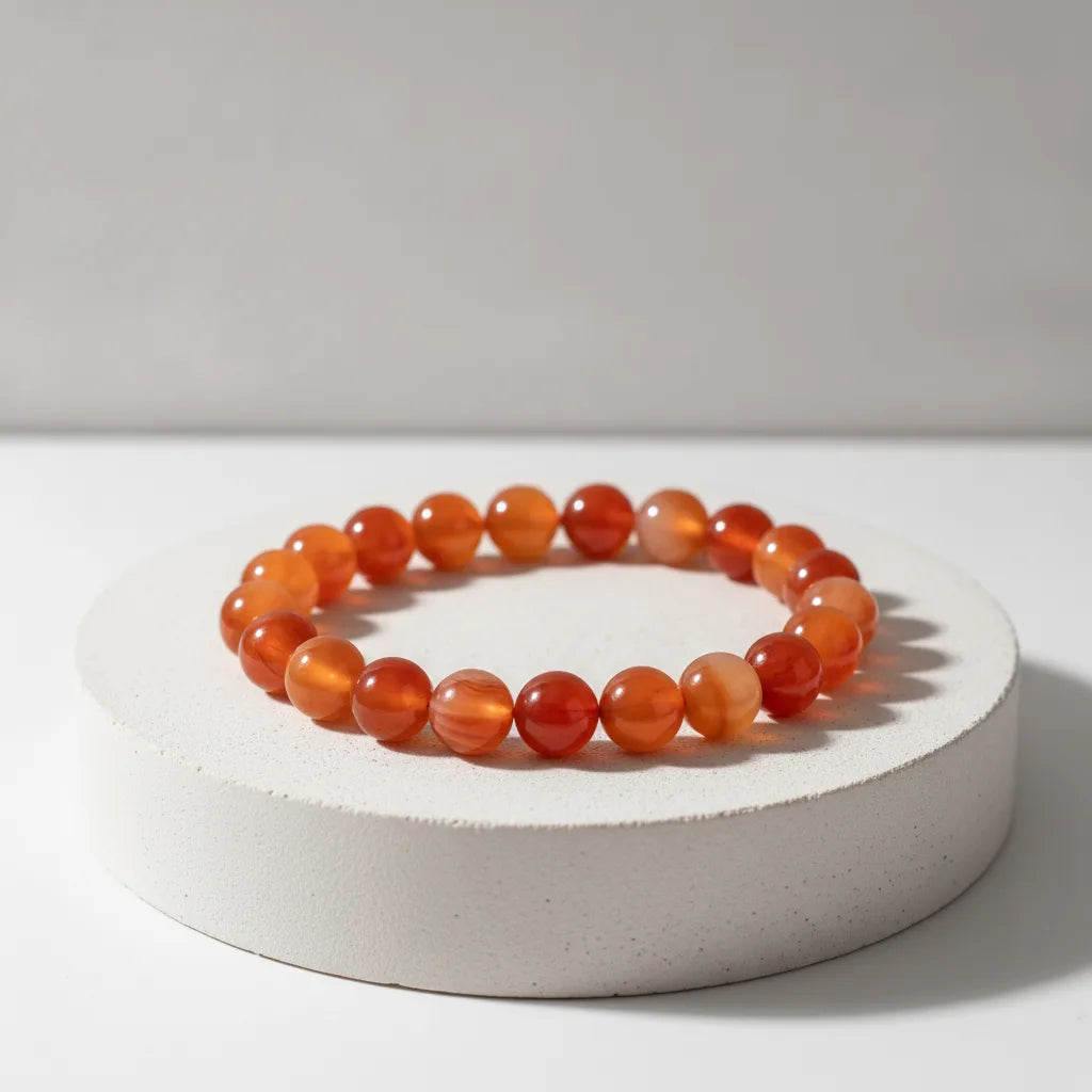 Bracelet Cornaline Énergisant 8mm