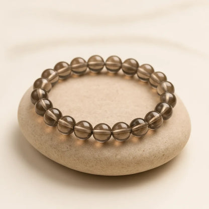Bracelet Quartz Fumé : Sérénité & Concentration