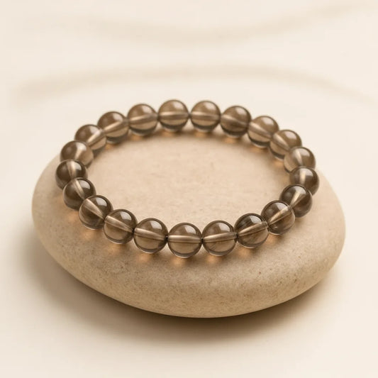 Bracelet Quartz Fumé : Sérénité & Concentration