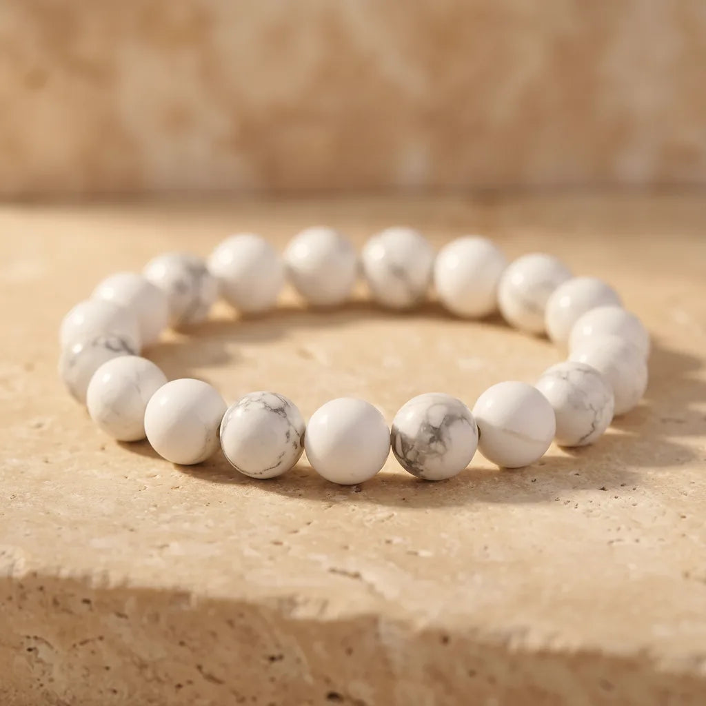 Bracelet Howlite Sérénité et Détente