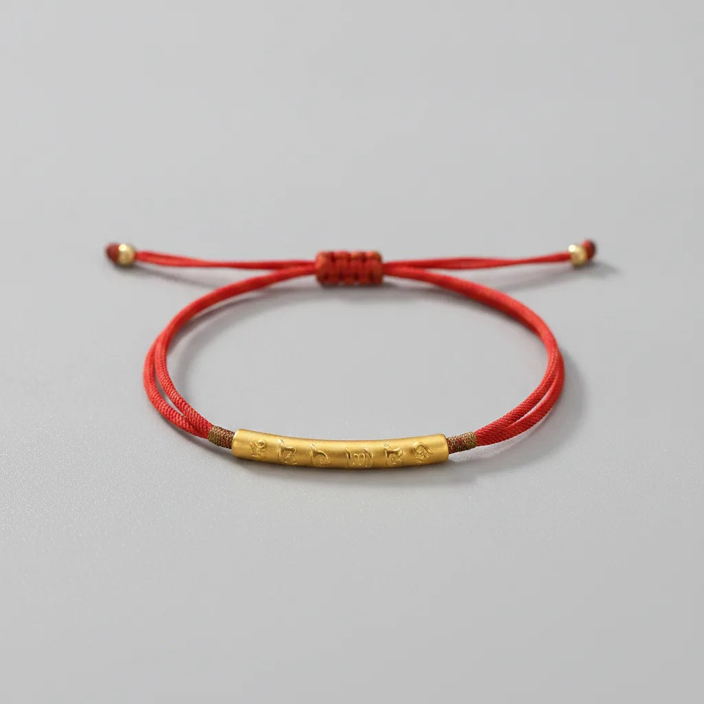 Bracelet Ma Bonne Étoile : Vœux & Mantra Tibétain Argent 925