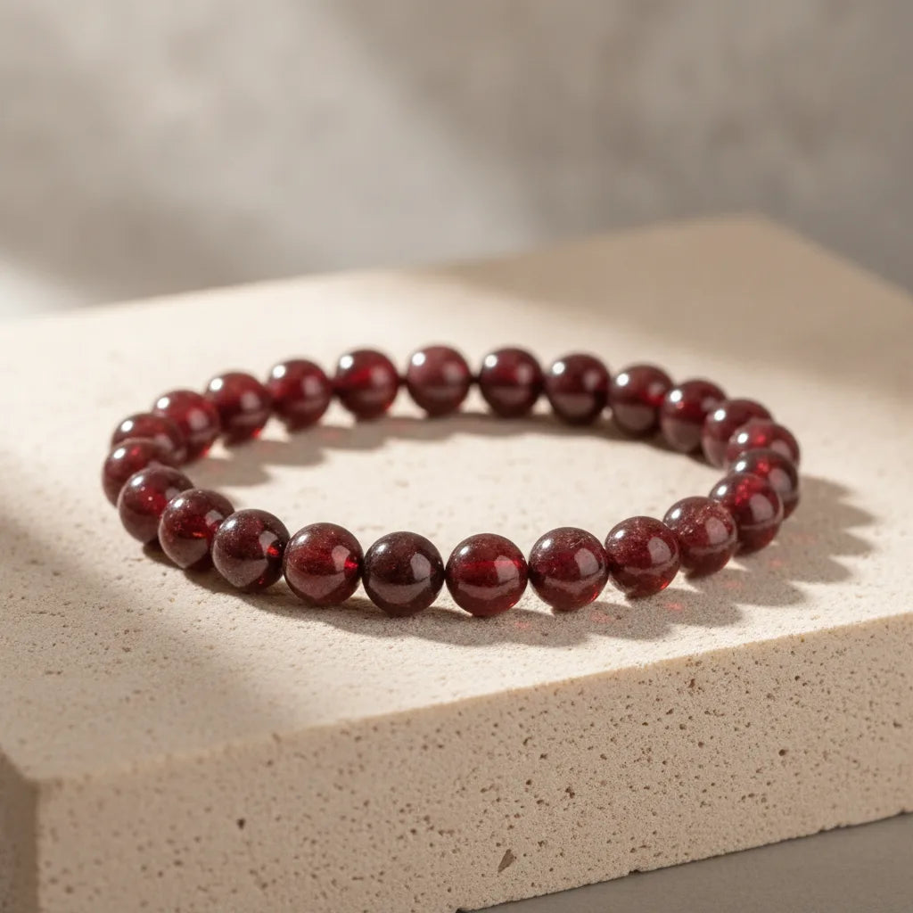 Bracelet Grenat 8mm - Énergie & Protection