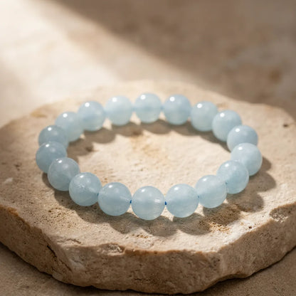 Bracelet Aigue-Marine : Sérénité & Communication