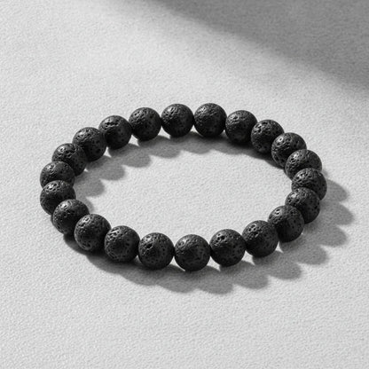 Bracelet Pierre de Lave : Ancrage & Équilibre