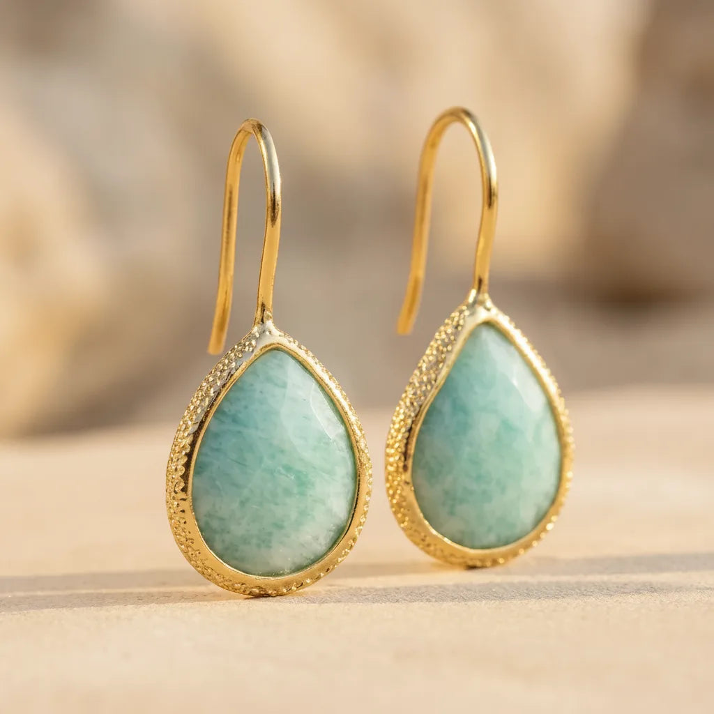 Boucles d'oreilles Amazonite Apaisement
