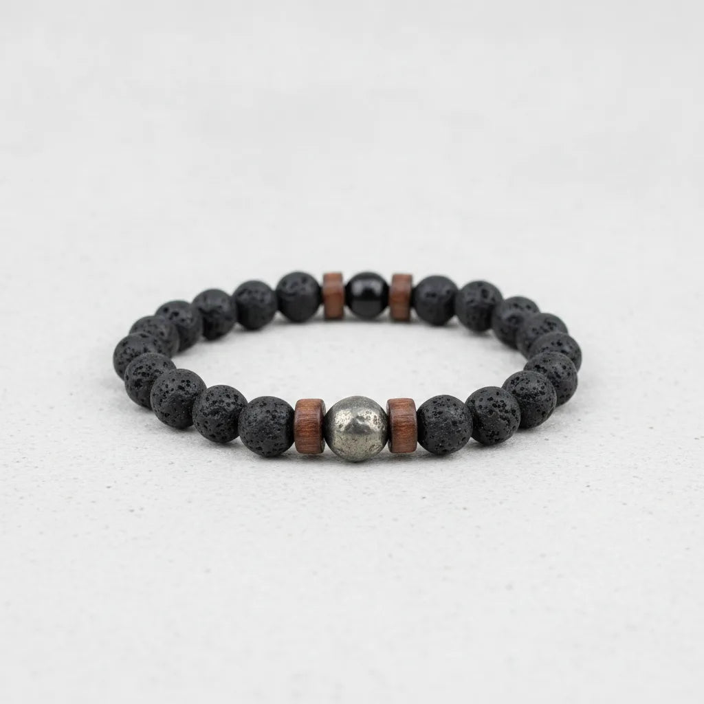 Bracelet L'Homme Zen Pierre de Lave