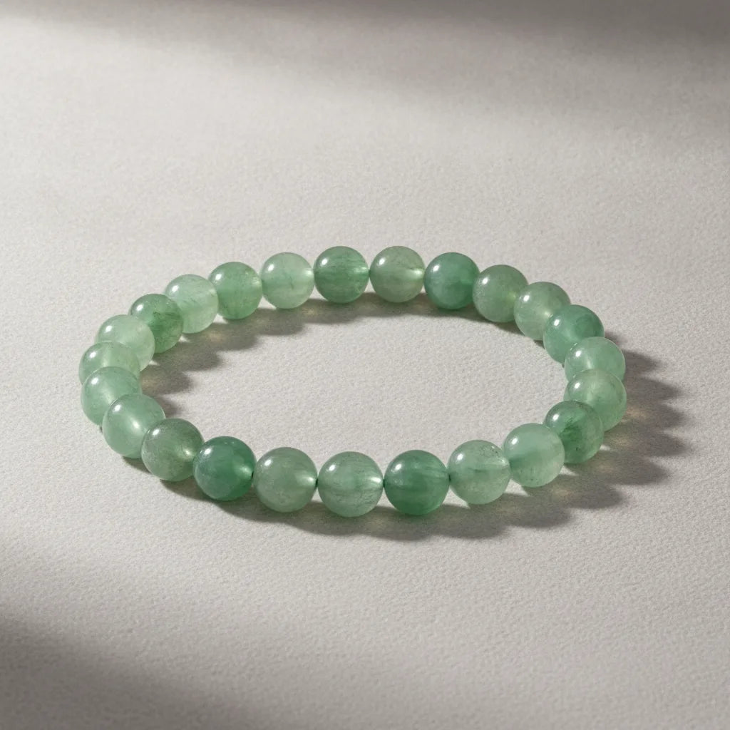 Bracelet Aventurine Verte : Chance & Prospérité