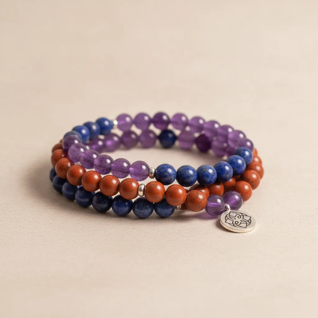 Mâlâ Améthyste, Jaspe & Lapis Lazuli : Confort Articulaire Naturel