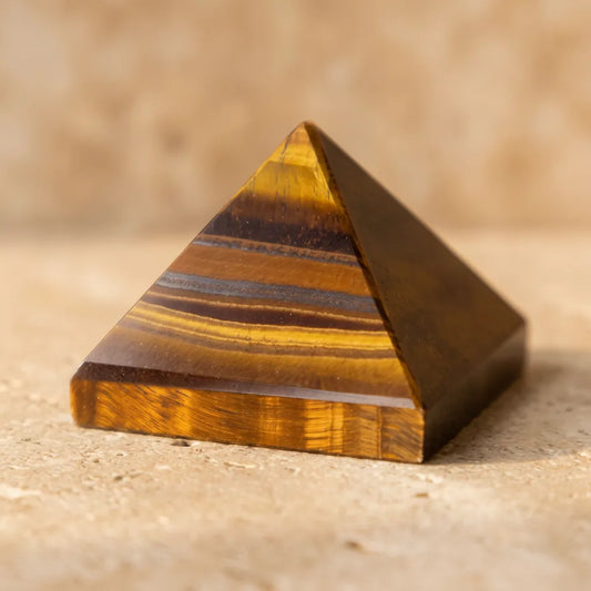Pyramide Oeil de Tigre : Protection & Énergie Zen