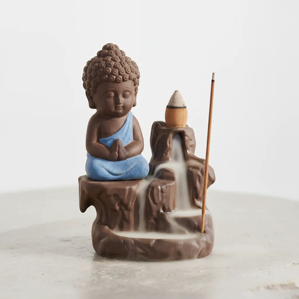 Porte Encens Bouddha Céramique 12cm