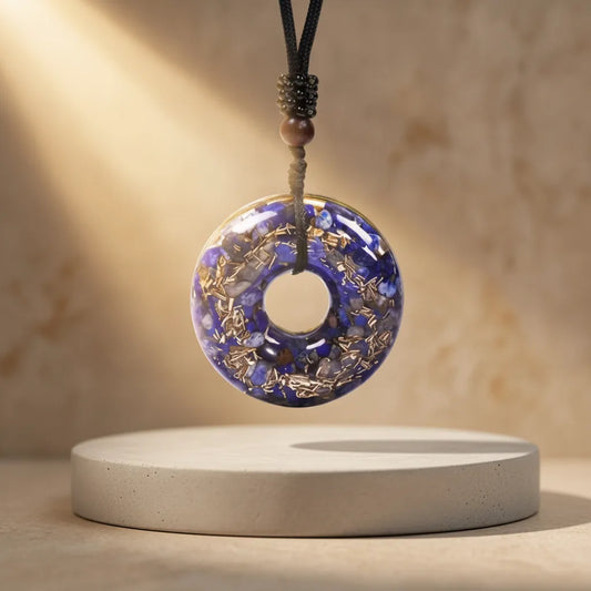 Pendentif Orgonite Lapis Lazuli - Harmonie & Clairvoyance