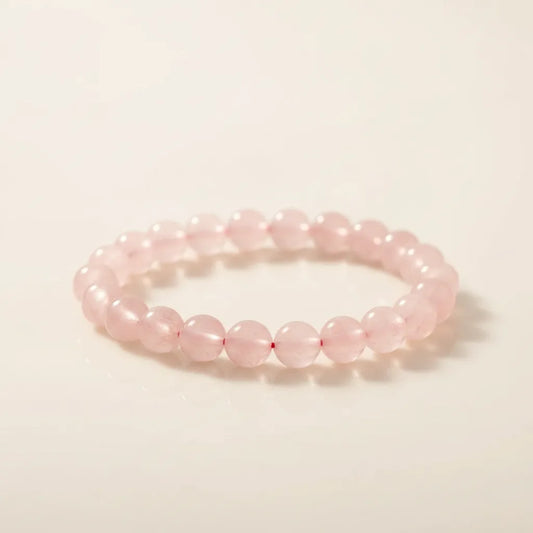 Bracelet Quartz Rose 8mm - Pierre d'Amour