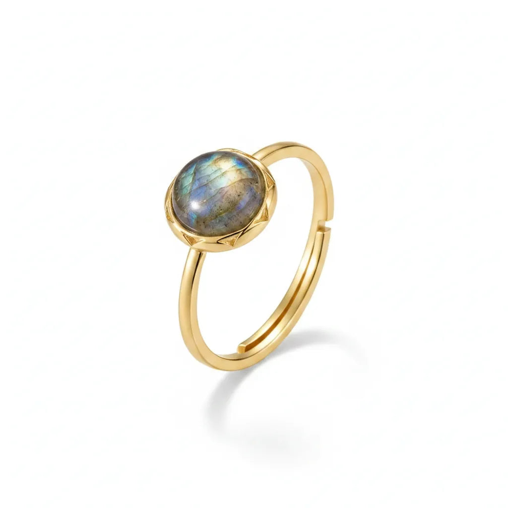 Bague Labradorite Argent 925 - Bouclier Énergétique