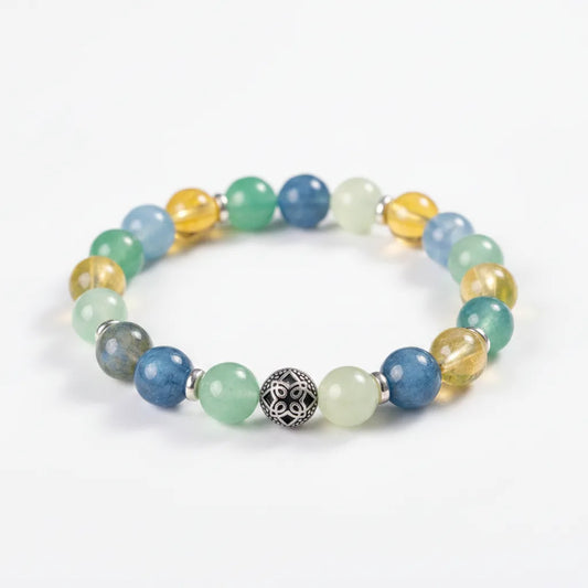 Bracelet Renaissance : Aventurine, Labradorite, Citrine