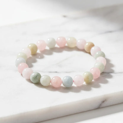 Bracelet Morganite : Amour et Sérénité