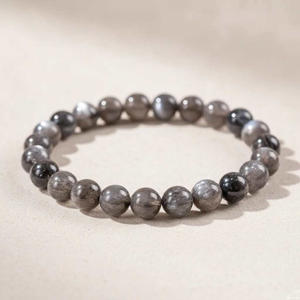 Bracelet Pierre de Lune Noire : Protection & Équilibre Énergétique