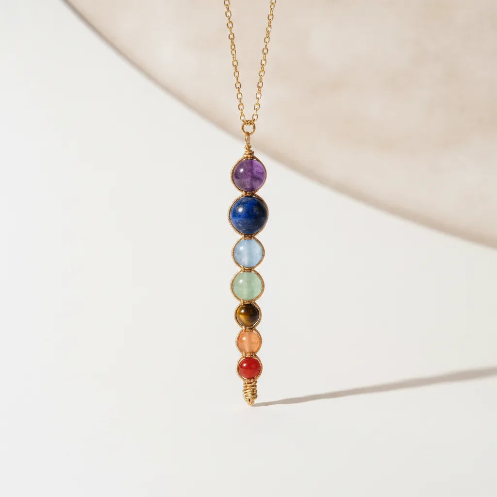 Collier 7 Chakras Artisanal - Équilibre & Bien-être