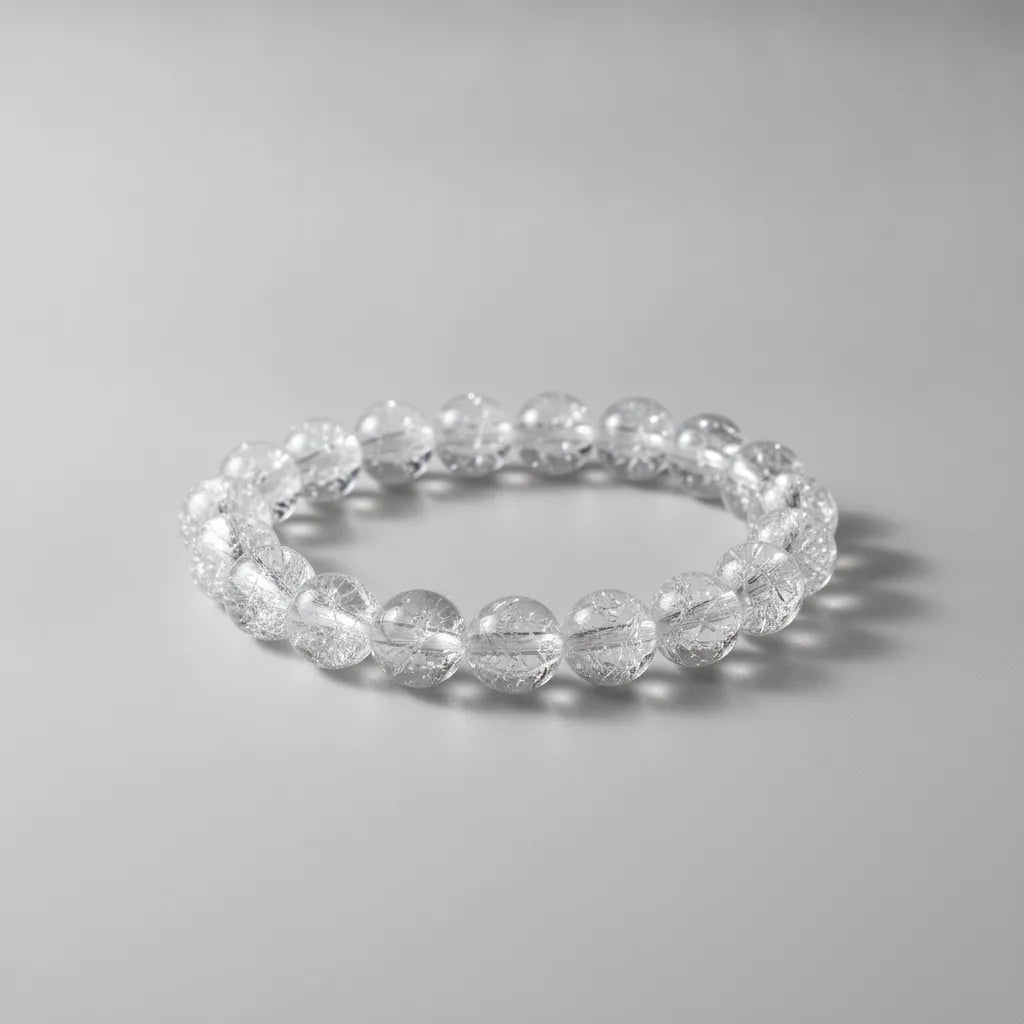 Bracelet Cristal de Roche Craquelé "Reset"
