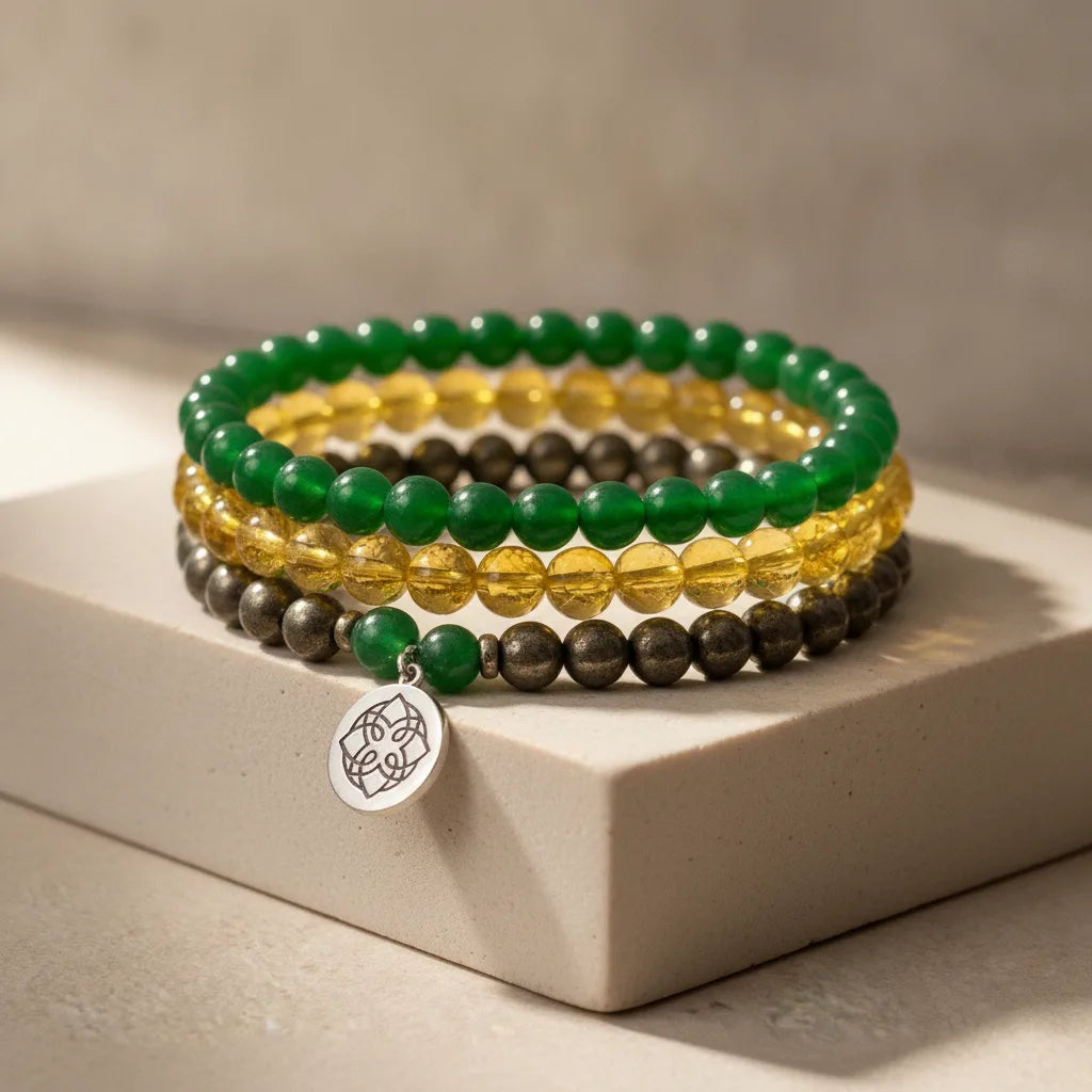 Mâlâ Abondance Citrine Jade Pyrite