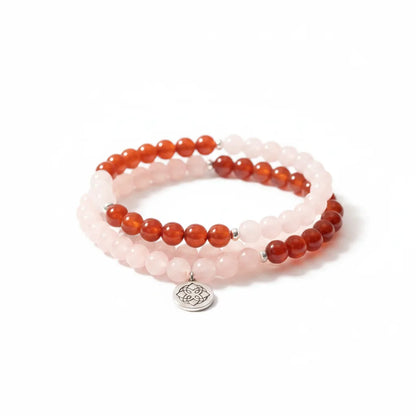 Mâlâ Désir Maternel : Cornaline, Quartz Rose, Pierre de Lune