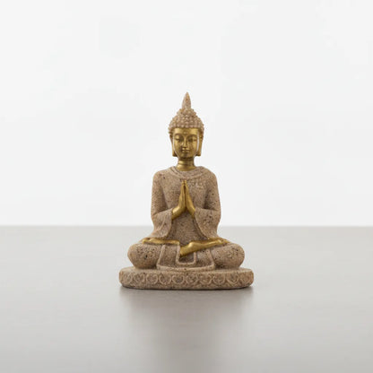 Statuette Bouddha Sérénité en Pierre de Grès