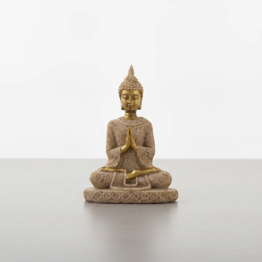Statuette Bouddha Sérénité en Pierre de Grès