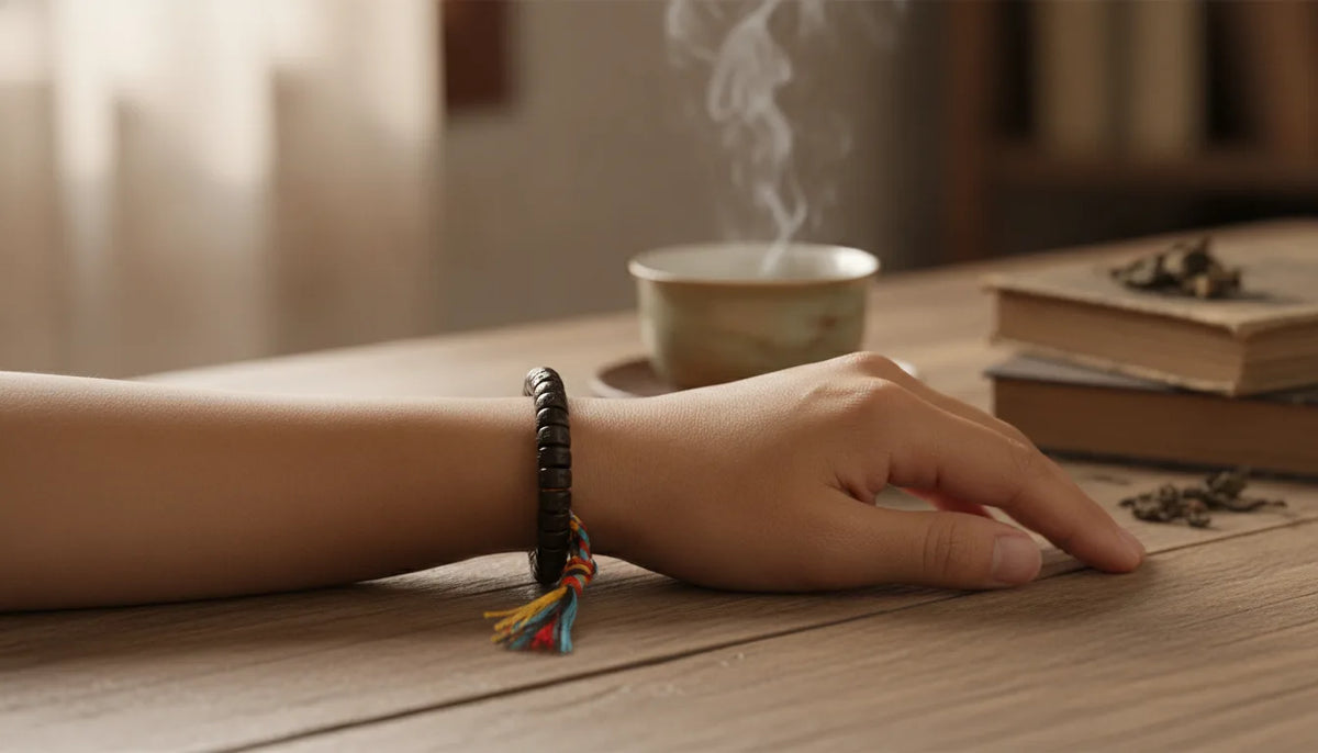 Bracelet Tibétain Om Mani Padme Hum - Porte-Bonheur Artisanal
