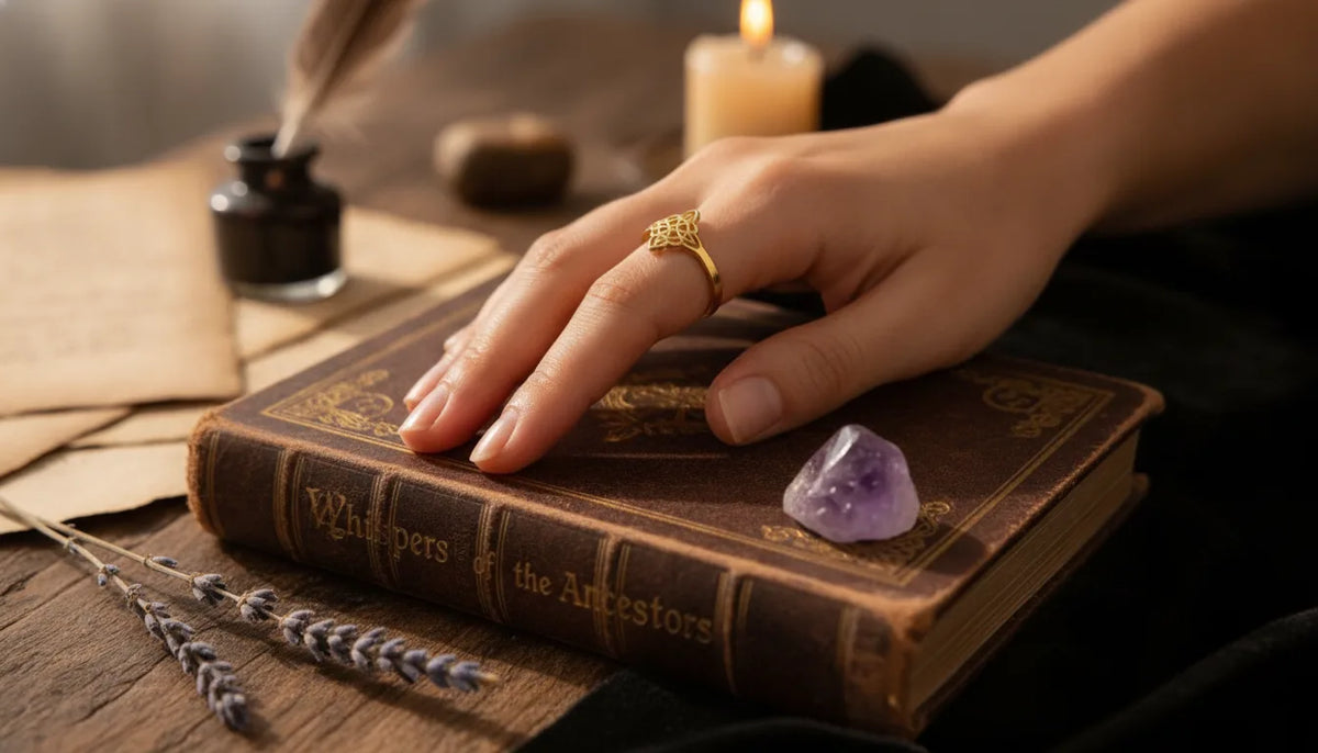 Bague Noeud de Sorcière Protection Éternelle Ajustable