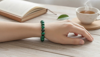 Bracelet Malachite 8mm - Guérison & Transformation