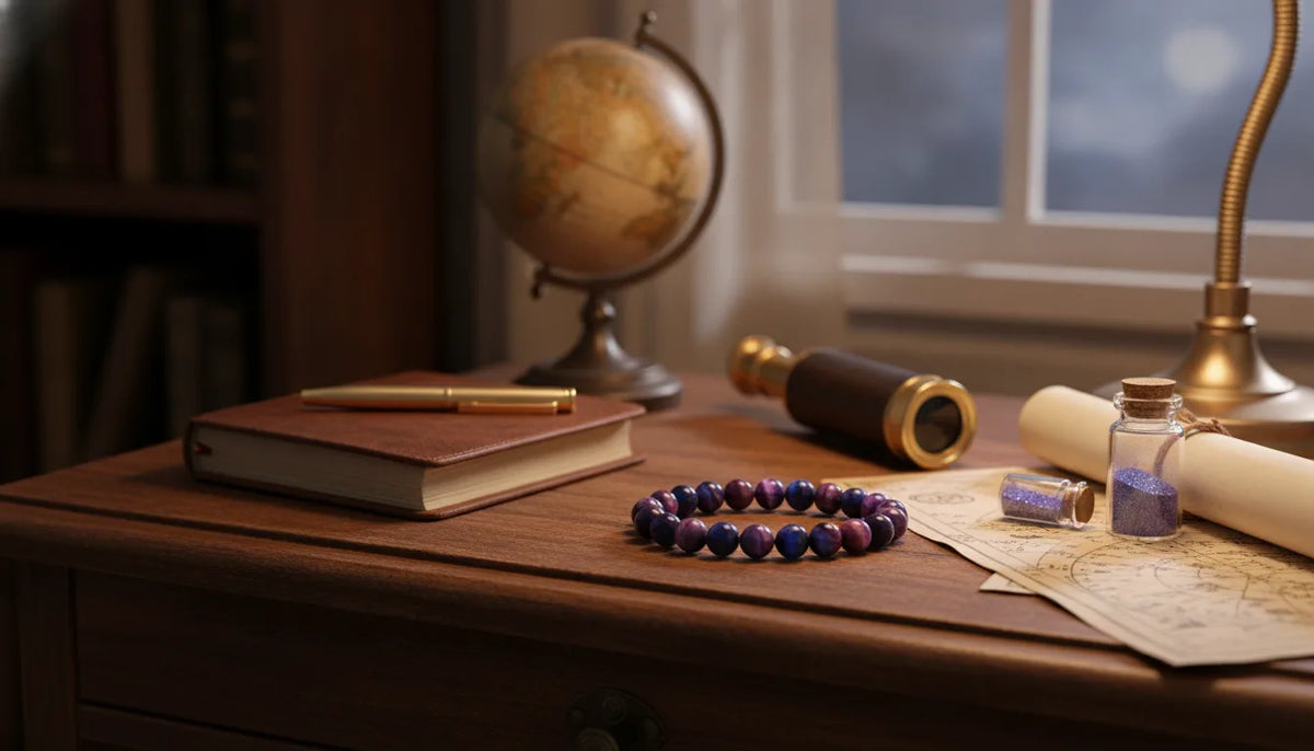 Bracelet Œil de Tigre Galactique 5A