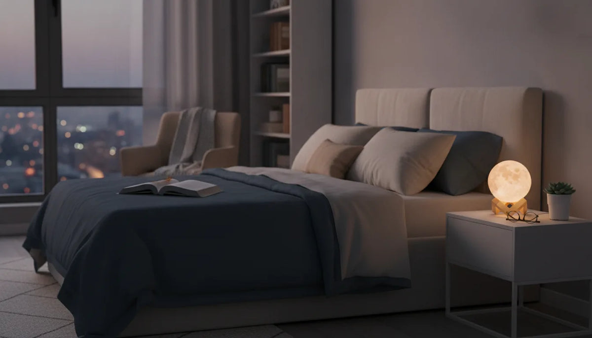 Lampe Lune LUNA 3D - Ambiance Féerique & Zen
