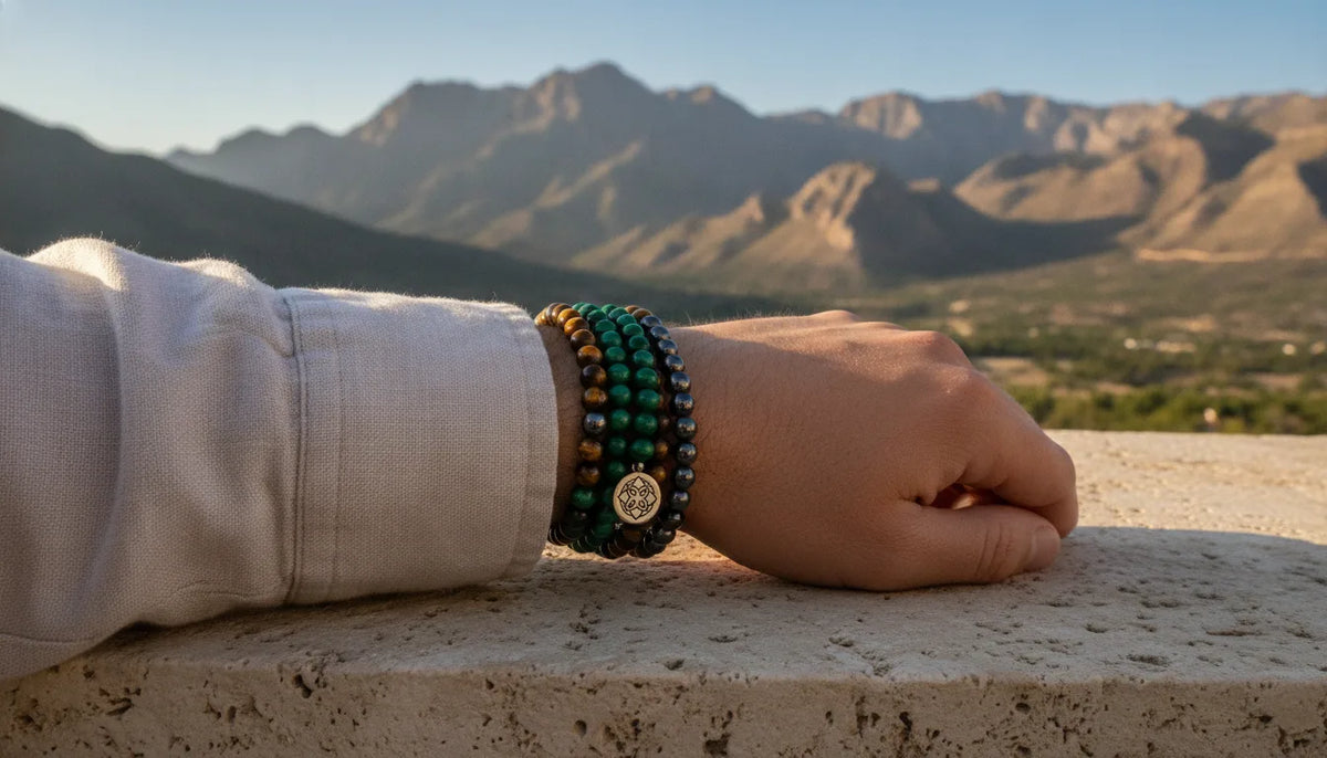 Mâlâ Confiance & Force : Malachite, Hématite, Œil de Tigre