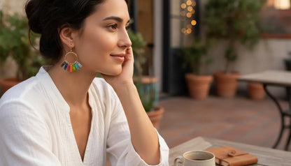 Boucles d'oreilles Bohème 7 Chakras