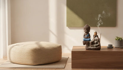 Porte Encens Bouddha Céramique 12cm