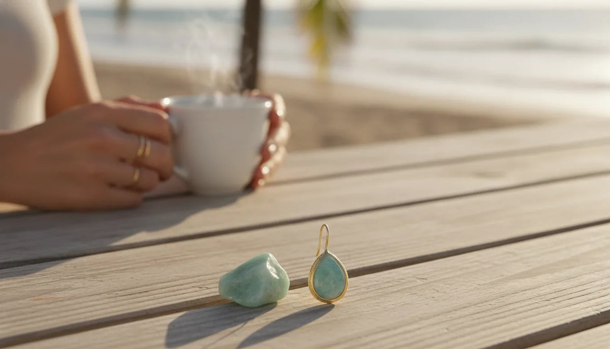 Boucles d'oreilles Amazonite Apaisement