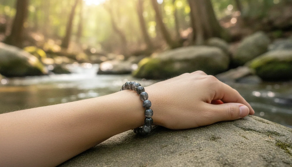 Bracelet Pierre de Lune Noire : Protection & Équilibre Énergétique