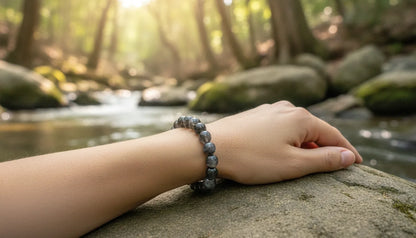 Bracelet Pierre de Lune Noire : Protection & Équilibre Énergétique