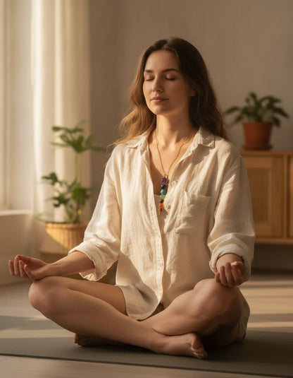 Collier 7 Chakras Artisanal - Équilibre & Bien-être