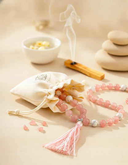 Mâlâ Amour Inconditionnel : Quartz Rose, Rhodochrosite, Améthyste