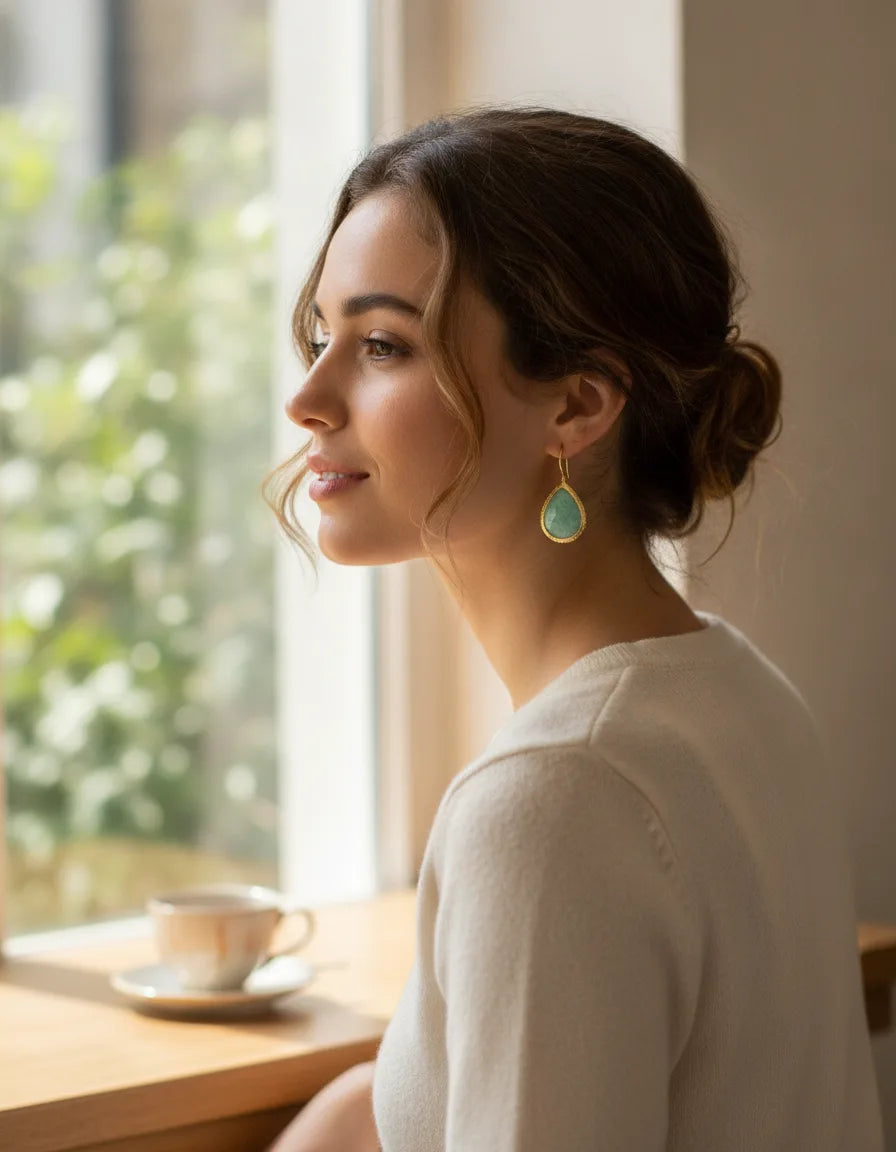 Boucles d'oreilles Amazonite Apaisement