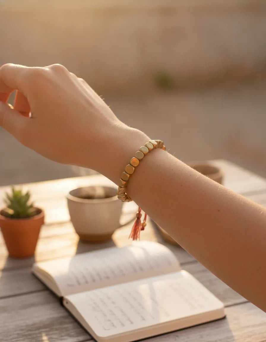 Bracelet Tibétain Cuivre : Protection Énergétique Unisexe